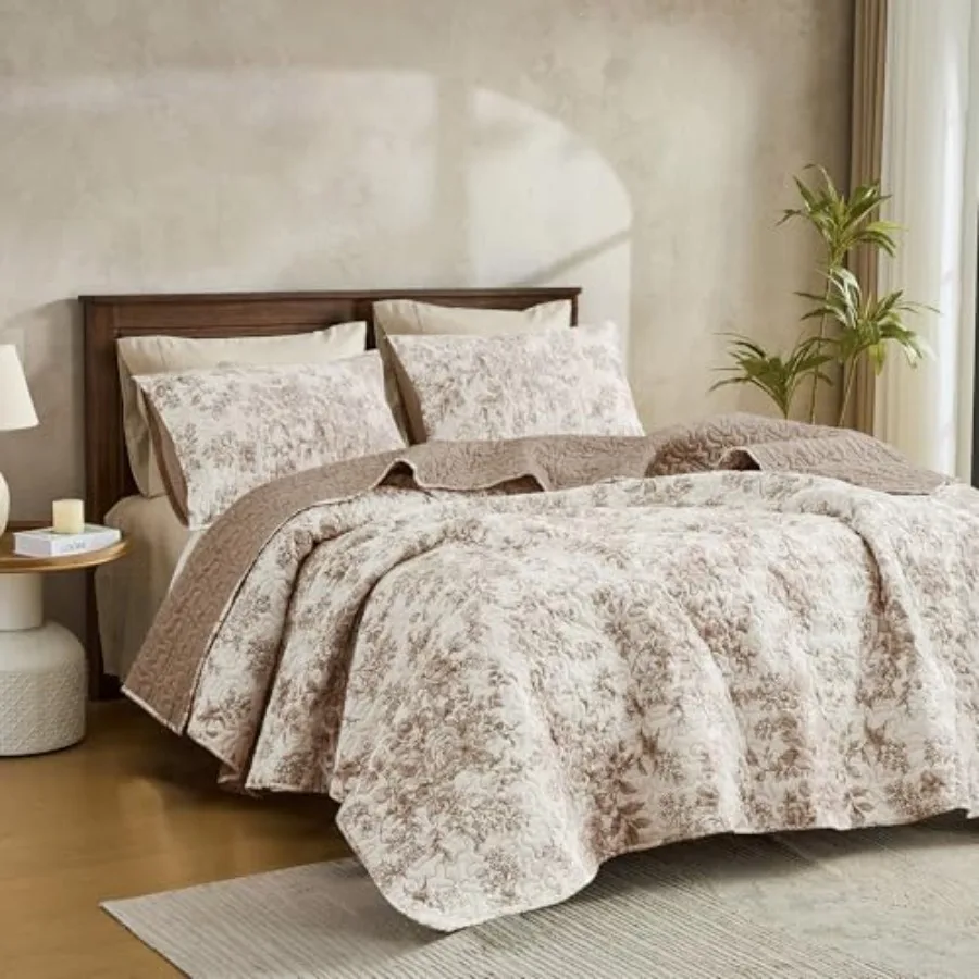 Spring Fresh Quilt Bedspread Size 3 Pcs Cotton Vintage Farmhouse Bedding Set Machine Washable Lightweight Soft Bed Cover for Al
Spring Fresh Quilt Bedspread Size 3 Pcs Cotton Vintage Farmhouse Bedding Set Machine Washable Lightweight Soft Bed Cover for Al