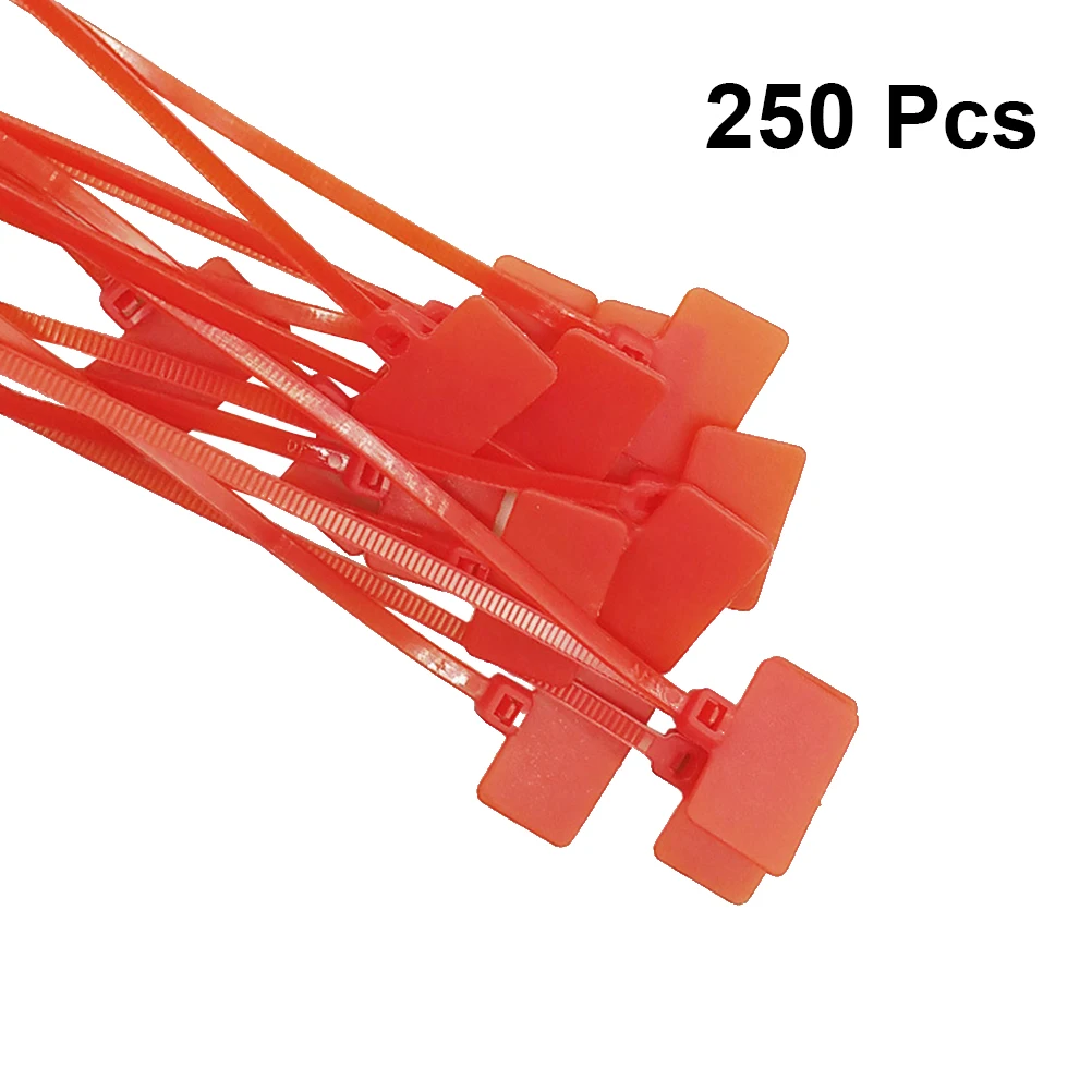250 Pcs Wire Ties Label Cable Self-locking Durable Zip Tags for Marking Wires Wraps with Labels Red
250 Pcs Wire Ties Label Cable Self-locking Durable Zip Tags for Marking Wires Wraps with Labels Red