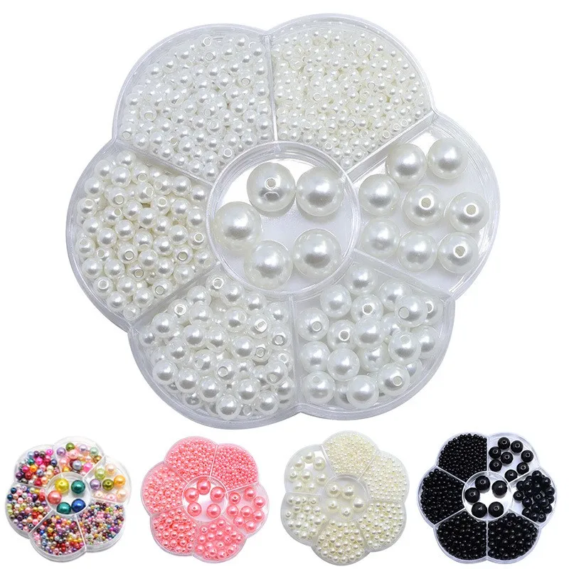 Wholesale 12boxes 1130Pcs 3/4/5/6/8/10/12mm Beads With Hole Pearl Round Acrylic Imitation Round Pearl DIY Jewelry Making Craft
Wholesale 12boxes 1130Pcs 3/4/5/6/8/10/12mm Beads With Hole Pearl Round Acrylic Imitation Round Pearl DIY Jewelry Making Craft