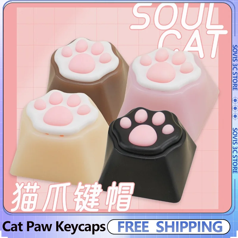 Pink Cat Paws Artisan Keycap Cute PC Silicone Keycaps Personalized 3D Custom Key Caps MX Switch Mechanical Keyboard Girl Gifts
Pink Cat Paws Artisan Keycap Cute PC Silicone Keycaps Personalized 3D Custom Key Caps MX Switch Mechanical Keyboard Girl Gifts