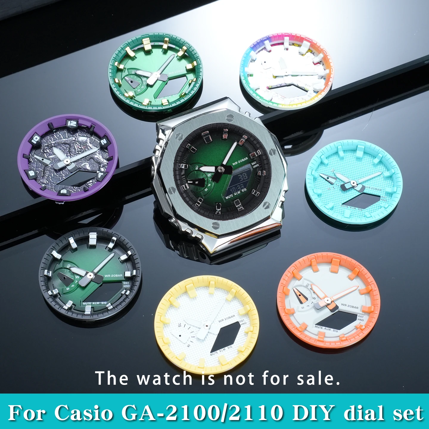 GA2100 2110 Modified Watch Accessories For Casio GA-2100 GA-B2100 DIY Metal Dial Luminous Hands Casioak Watch Brazel Index Ring
GA2100 2110 Modified Watch Accessories For Casio GA-2100 GA-B2100 DIY Metal Dial Luminous Hands Casioak Watch Brazel Index Ring