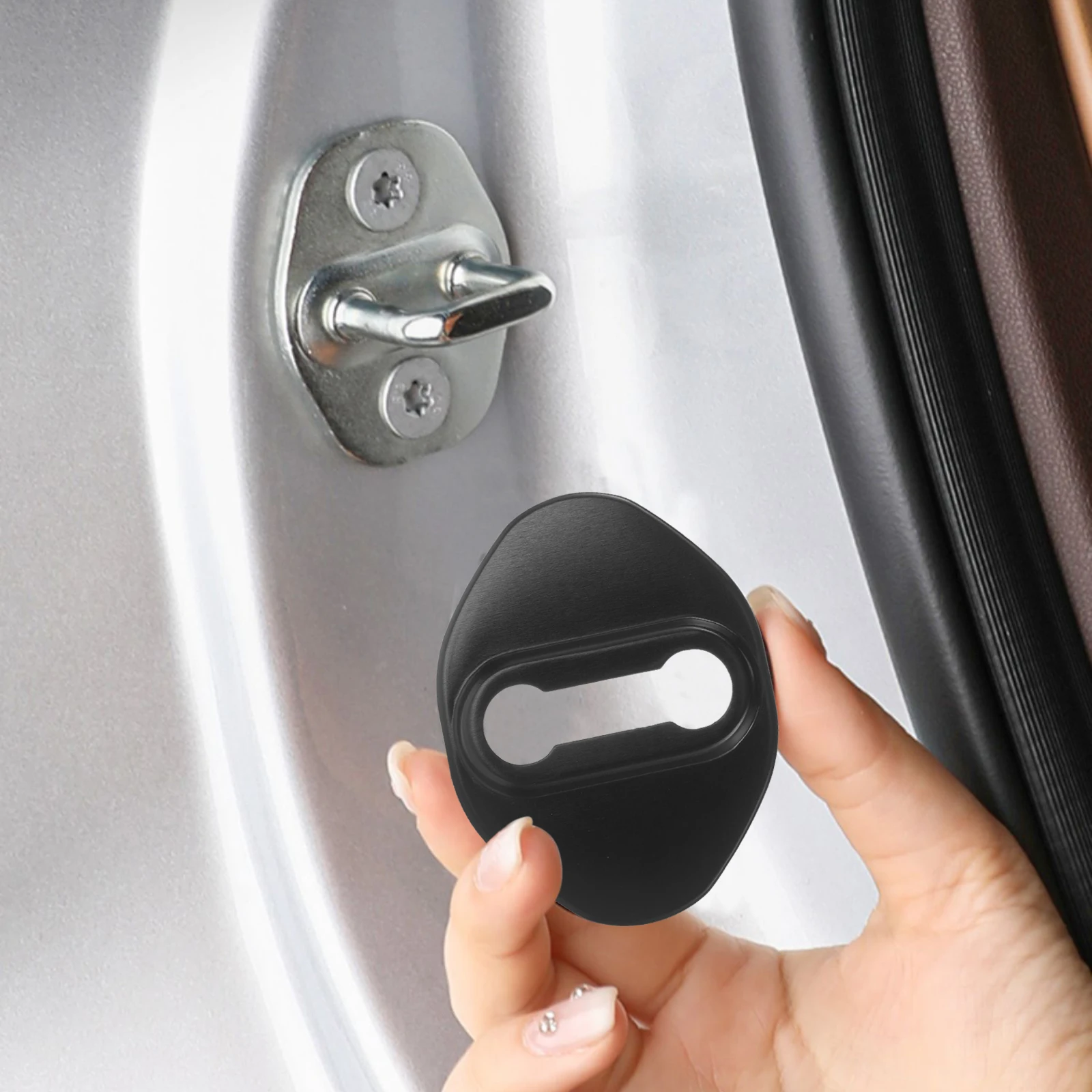 2Pcs Aluminum Alloy Car Door Lock Covers Metal Protector Durable Easy Installation Vehicle Door Lock Accessories
2Pcs Aluminum Alloy Car Door Lock Covers Metal Protector Durable Easy Installation Vehicle Door Lock Accessories