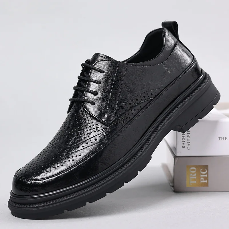 Business Leather Shoes Men Summer Formal Men's Shoes Breathable Comfortable
Business Leather Shoes Men Summer Formal Men's Shoes Breathable Comfortable