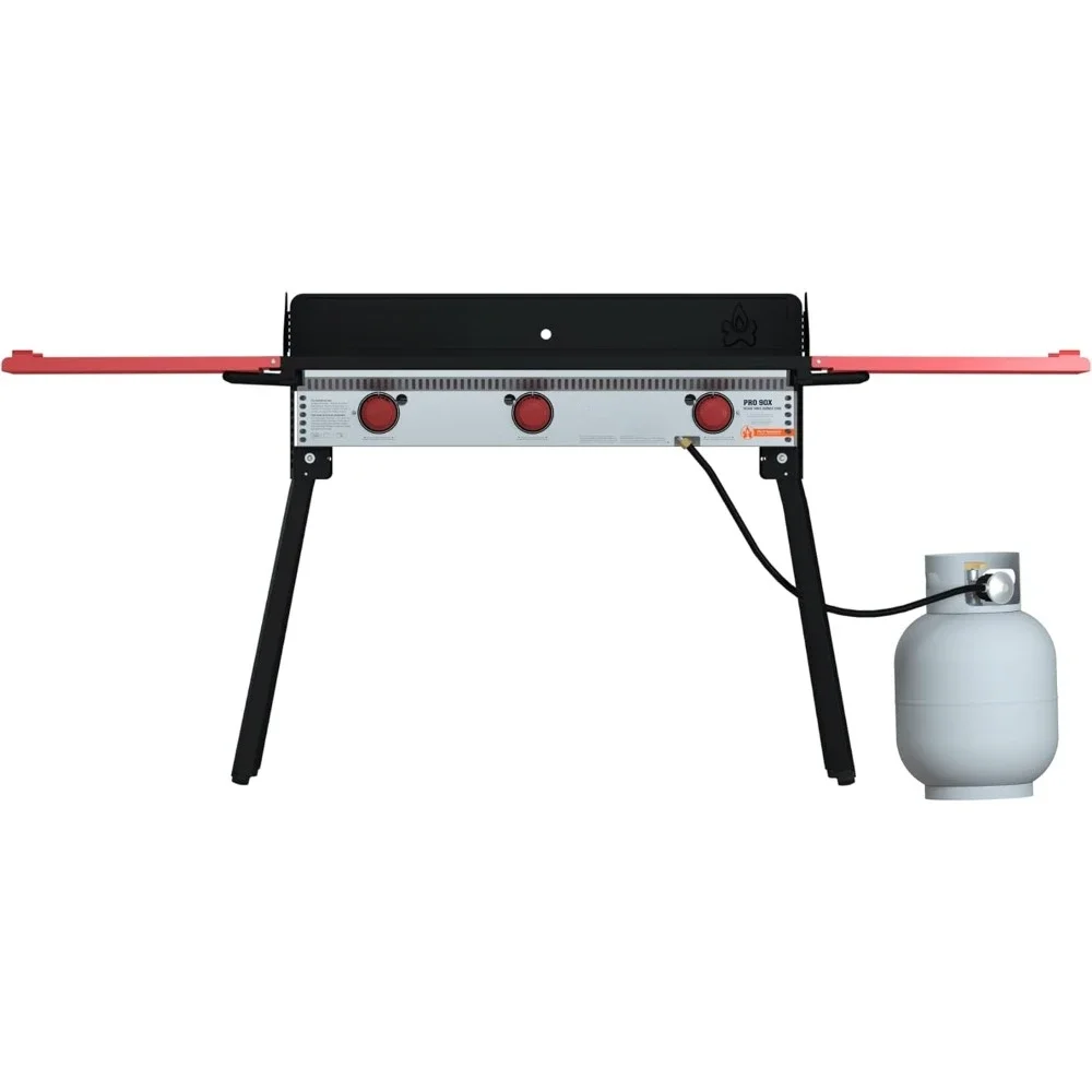 Three-Burner Camp Stove - Includes Windscreen & Matchless Ignition - Portable Camping Cooking Stove for Outdoor Cooking
Three-Burner Camp Stove - Includes Windscreen & Matchless Ignition - Portable Camping Cooking Stove for Outdoor Cooking