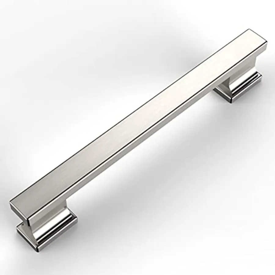 Satin Nickel Cabinet Pulls - 5 Inch Hole Centers - Kitchen Handles and Drawer Pulls
Satin Nickel Cabinet Pulls - 5 Inch Hole Centers - Kitchen Handles and Drawer Pulls
