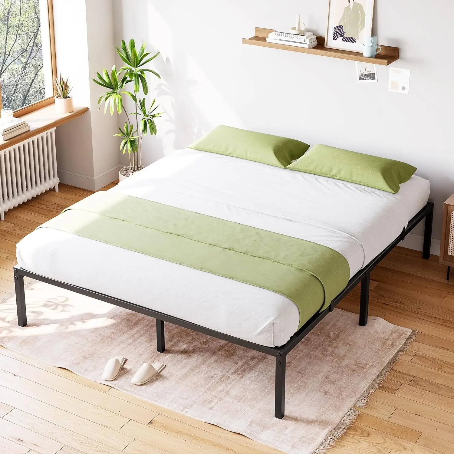 Full Size Metal Bed Frame, 14 H Heavy Duty Full Bed Frame With Storage Space Under Bed, Mattr Foundation And No Box Spring
Full Size Metal Bed Frame, 14 H Heavy Duty Full Bed Frame With Storage Space Under Bed, Mattr Foundation And No Box Spring