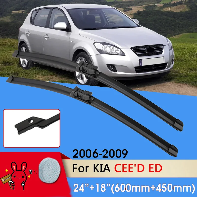 Car Wiper Front Wiper Blade 24"+18" For KIA CEE'D CEED ED 2006-2009 Fit push button Front Windscreen Wipers Auto Accessories
Car Wiper Front Wiper Blade 24"+18" For KIA CEE'D CEED ED 2006-2009 Fit push button Front Windscreen Wipers Auto Accessories