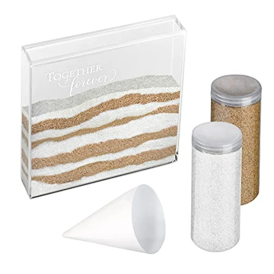 Lillian Rose W Acrylic Together Forever Unity Ceremony Set with 2 Containers of Colored Sand, 1.25", Clear US852 TO
Lillian Rose W Acrylic Together Forever Unity Ceremony Set with 2 Containers of Colored Sand, 1.25", Clear US852 TO