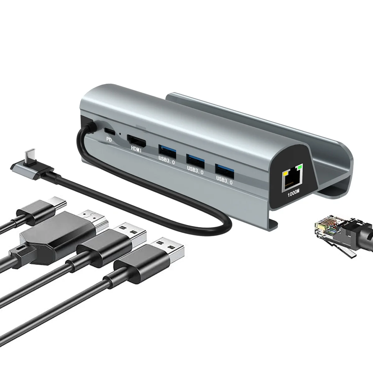 Steam Deck Dock 6 in 1 Steam Deck Rog Ally Docking Station Stand Accessories 3*USB 3.0 HDMI 4K@60Hz Gigabit Ethernet PD 60W Hub
Steam Deck Dock 6 in 1 Steam Deck Rog Ally Docking Station Stand Accessories 3*USB 3.0 HDMI 4K@60Hz Gigabit Ethernet PD 60W Hub