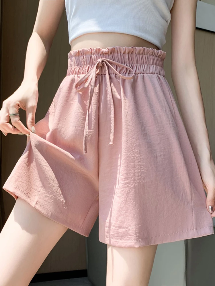 Linen Short Pants 2024 Women Summer Versatile High Waist Wide Leg Shorts Straight Casual Shorts Solid Color Pants Loose V111
Linen Short Pants 2024 Women Summer Versatile High Waist Wide Leg Shorts Straight Casual Shorts Solid Color Pants Loose V111