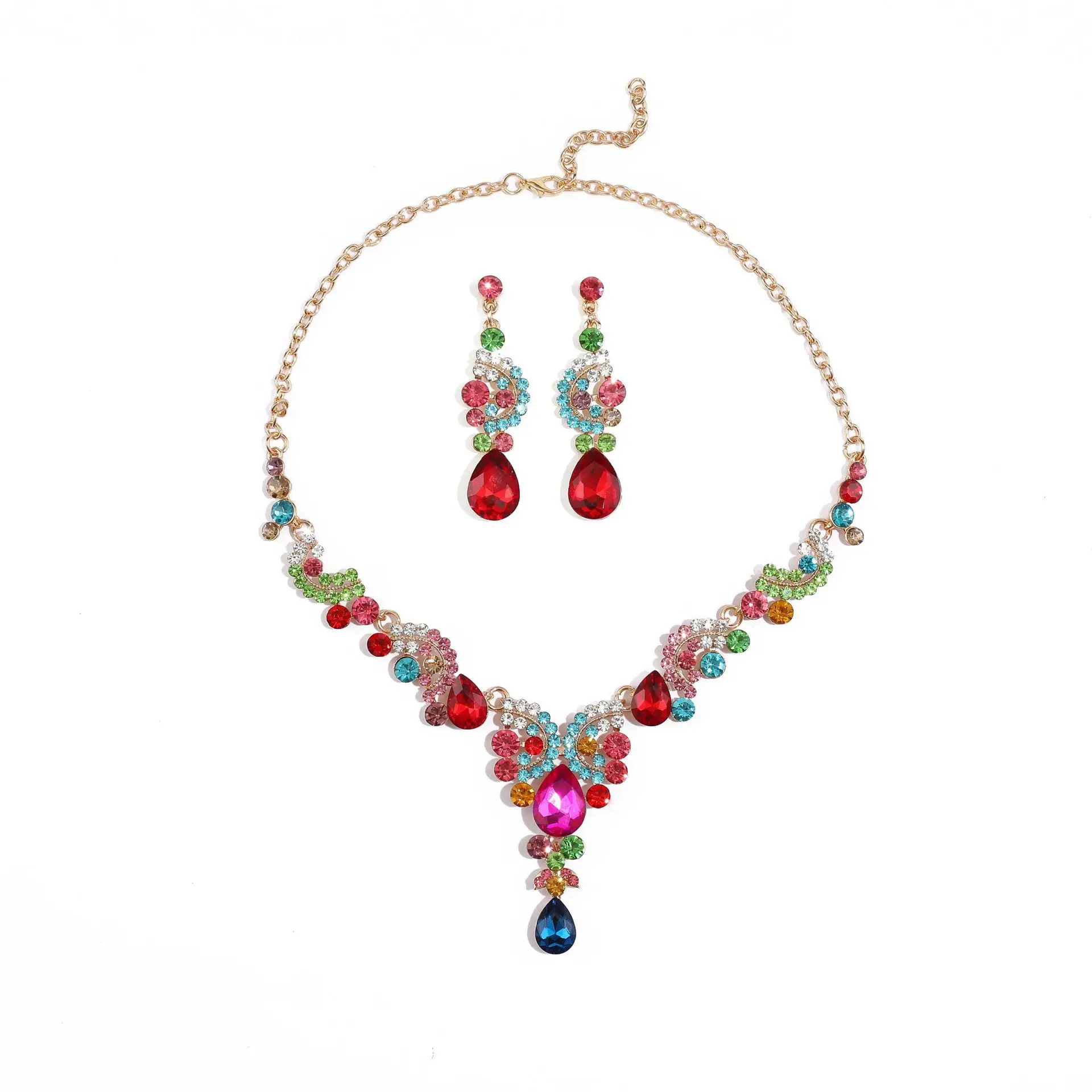 High - End Necklace Earrings Set 3 - Piece Party Festival Evening Gown Accessories Multiple Colors | Наручные украшения
High - End Necklace Earrings Set 3 - Piece Party Festival Evening Gown Accessories Multiple Colors | Наручные украшения