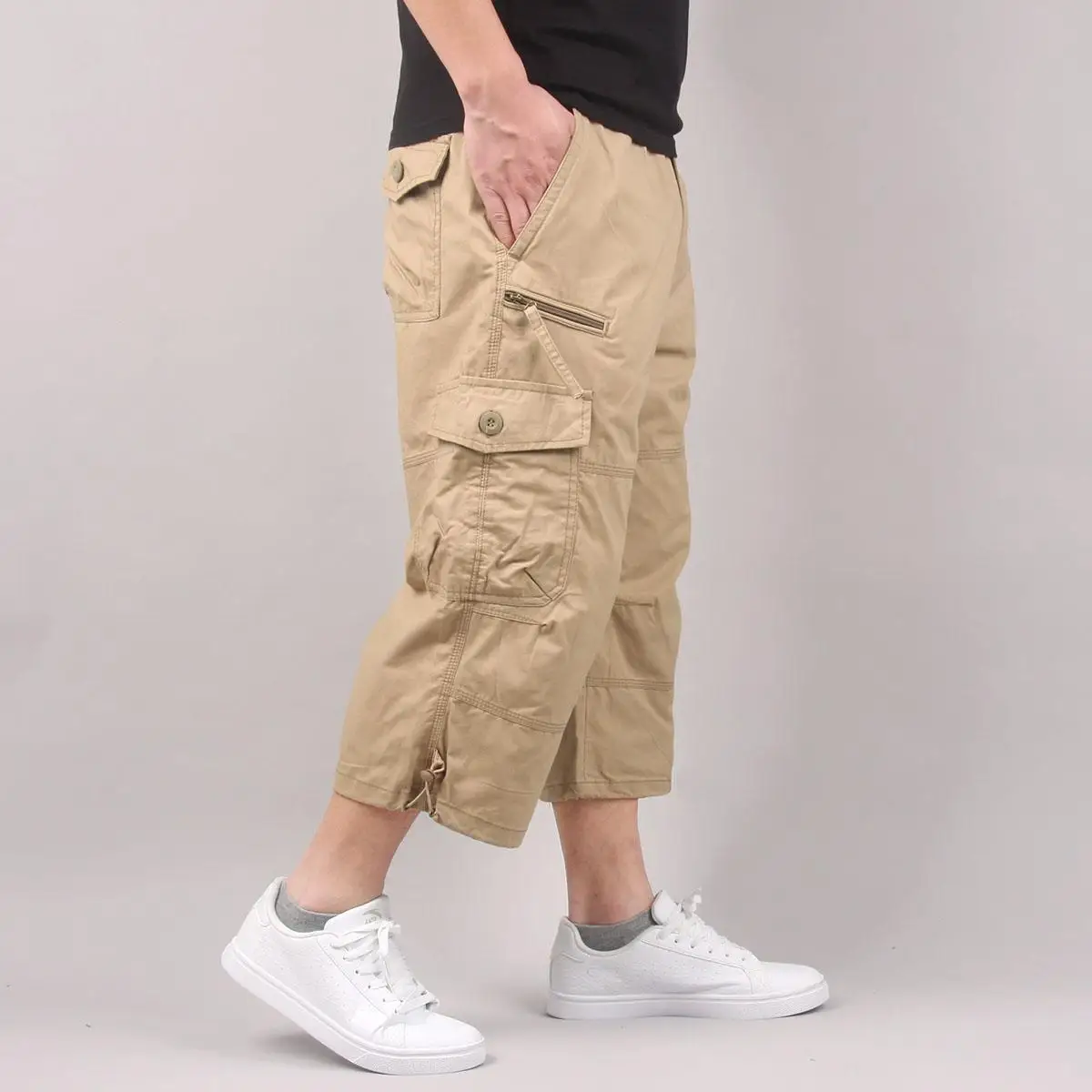 Men's Cargo Shorts Summer Loose Casual Pants Elastic Waist Large Size Outdoor Jogging Sweatpants Trend Multi Pockets
Men's Cargo Shorts Summer Loose Casual Pants Elastic Waist Large Size Outdoor Jogging Sweatpants Trend Multi Pockets