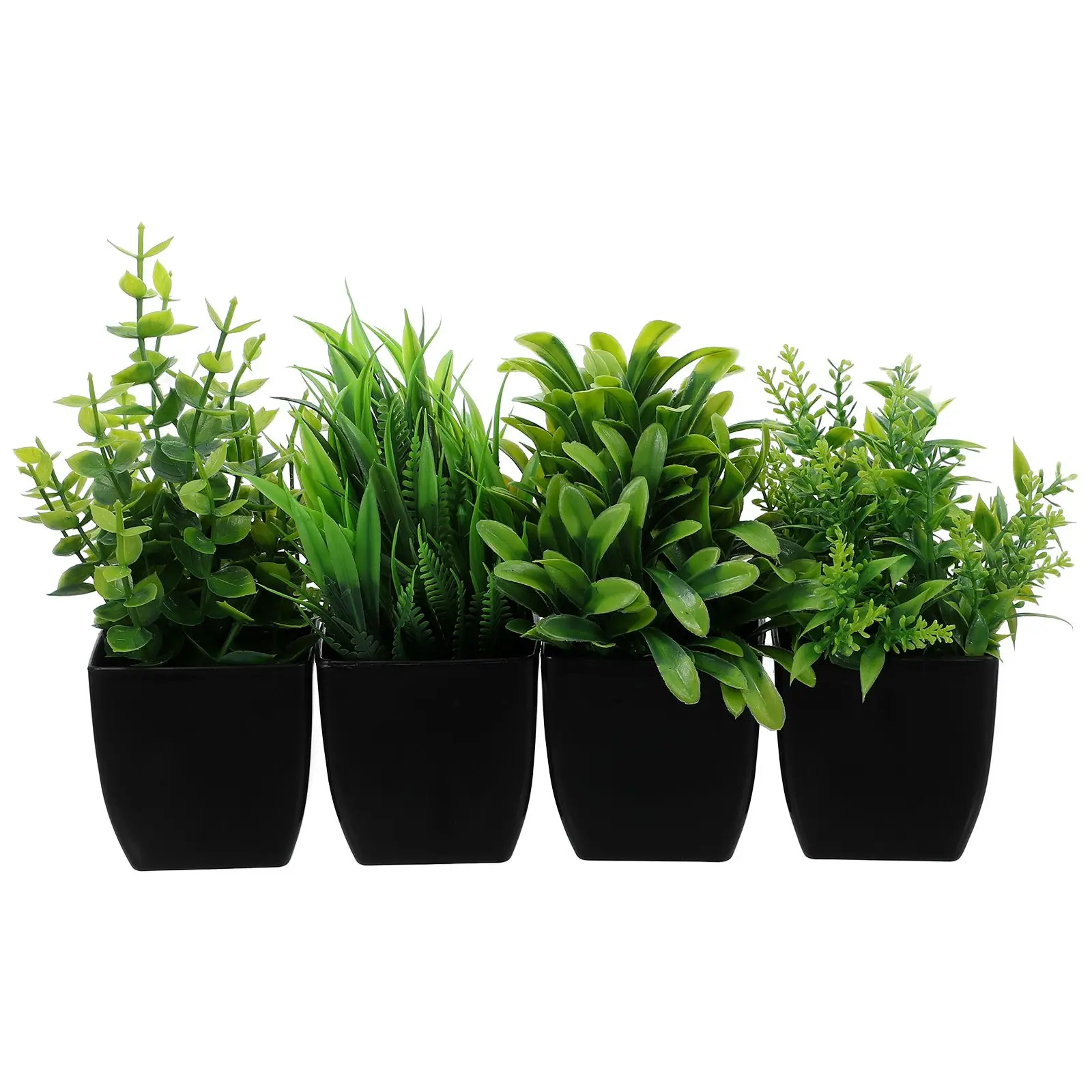 4 Pcs Artificial Plants Black Pot Realistic Small for Bathroom Office Indoor Decor Faux Greenery Vase House Flowers Desk Space
4 Pcs Artificial Plants Black Pot Realistic Small for Bathroom Office Indoor Decor Faux Greenery Vase House Flowers Desk Space