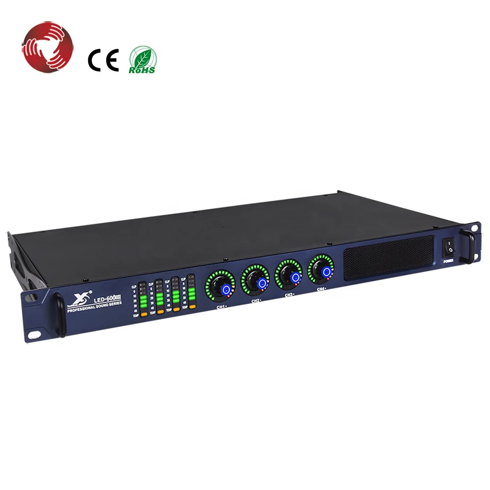 High power 600W*4 digital LED lights professional 4 channel power amplifier
High power 600W*4 digital LED lights professional 4 channel power amplifier