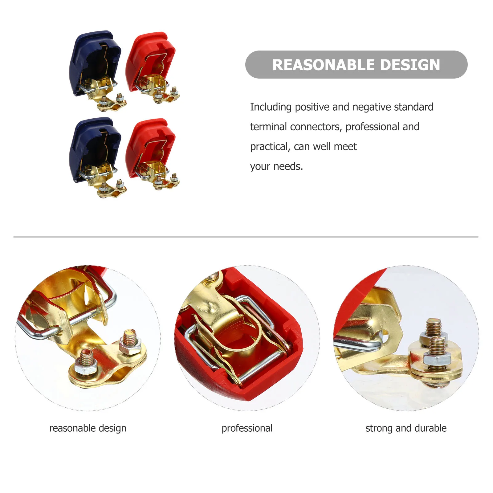 2 Sets Folder Cable Terminal Clamp Batteries Terminals Connectors Clamps Thicken
2 Sets Folder Cable Terminal Clamp Batteries Terminals Connectors Clamps Thicken