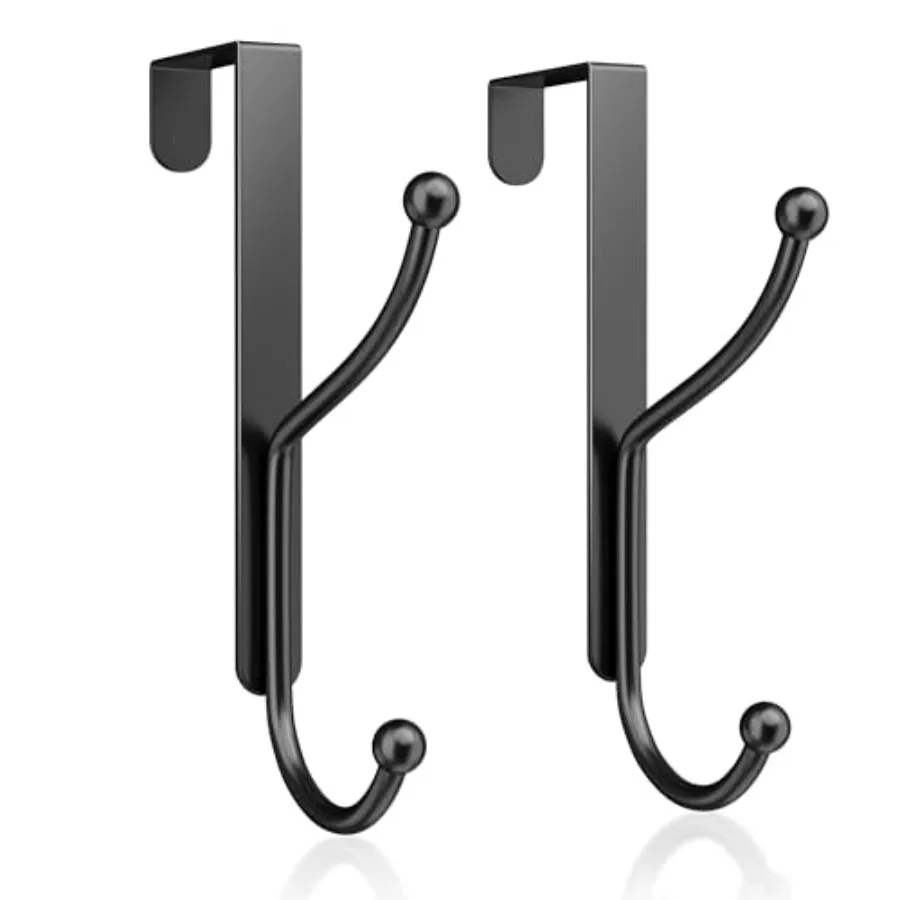 Over Door Hook 2-Pack, Heavy Duty Door Hanger, Fits Interior Doors 1.4 Inch Thick, Organize Coats, Hats, Towels, and Bags for E
Over Door Hook 2-Pack, Heavy Duty Door Hanger, Fits Interior Doors 1.4 Inch Thick, Organize Coats, Hats, Towels, and Bags for E