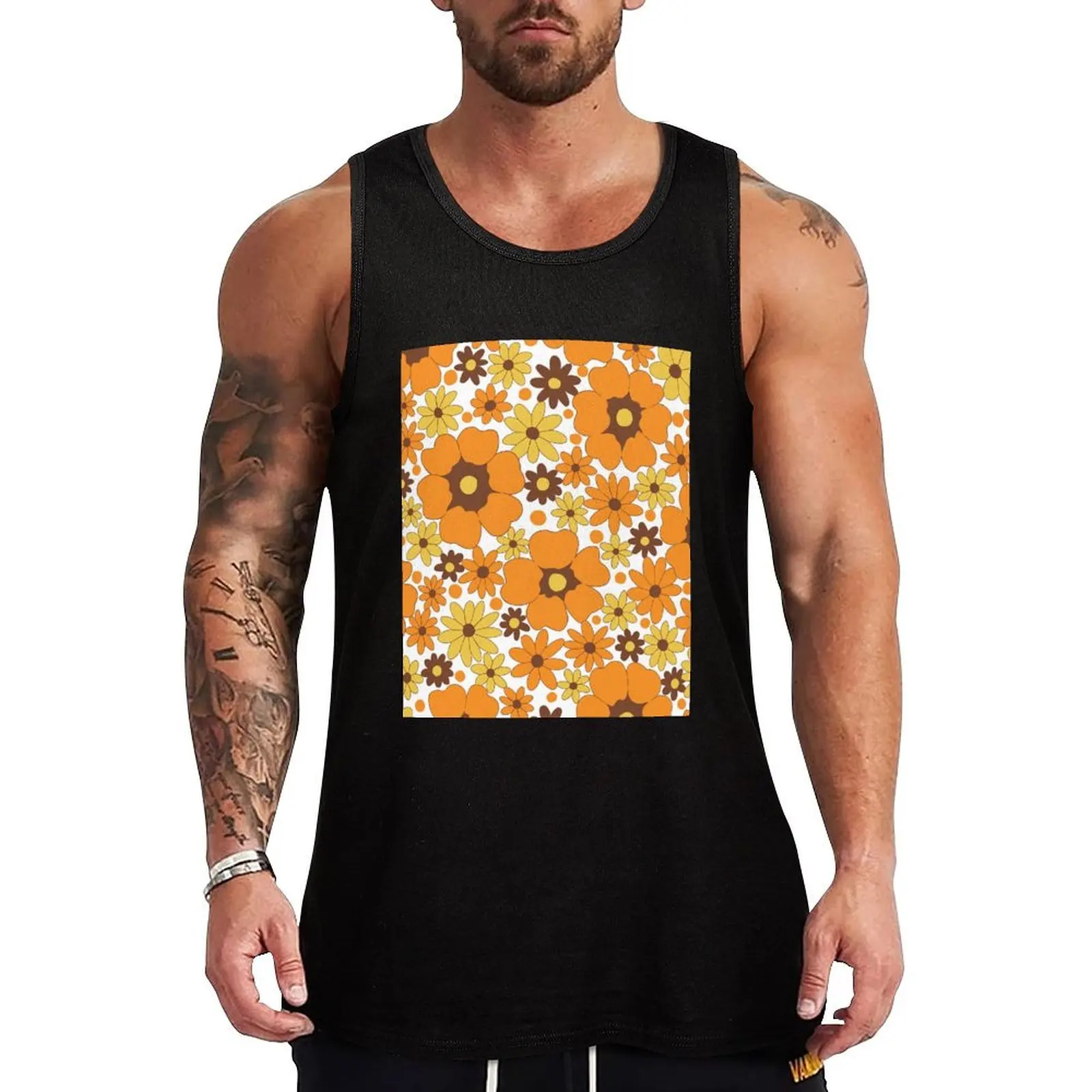 70s Fall Floral Pattern (White Version) Tank Top Work Casual Tank Top Durable Sleeveless Top
70s Fall Floral Pattern (White Version) Tank Top Work Casual Tank Top Durable Sleeveless Top