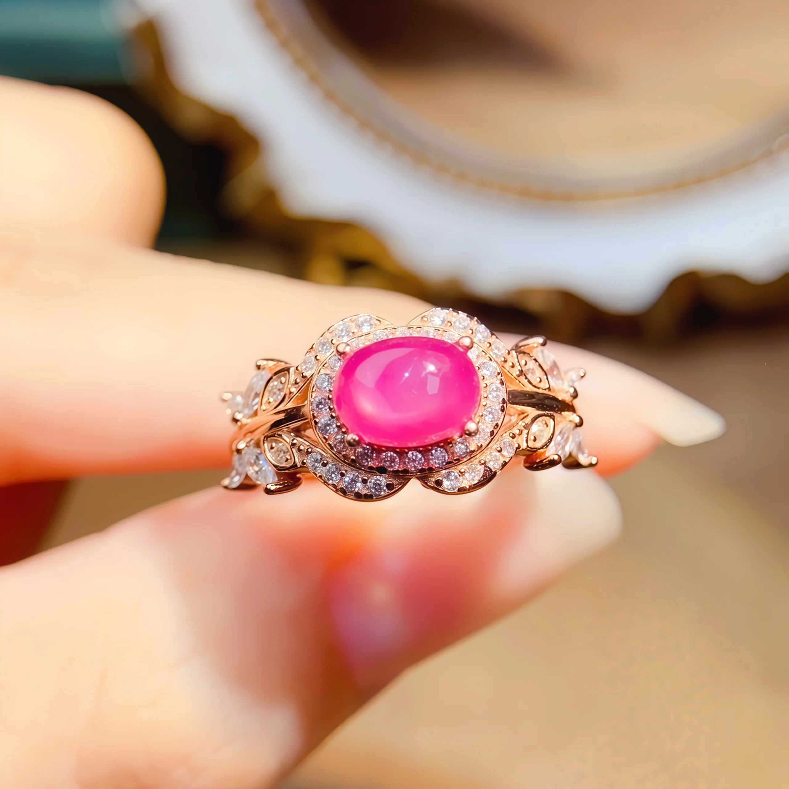 5*7mm Natural Star Ruby Ring Real S925 Sterling Silver Certificate Fashion Luxury Design Fine Charm Weddins Jewelry for Women FS
5*7mm Natural Star Ruby Ring Real S925 Sterling Silver Certificate Fashion Luxury Design Fine Charm Weddins Jewelry for Women FS