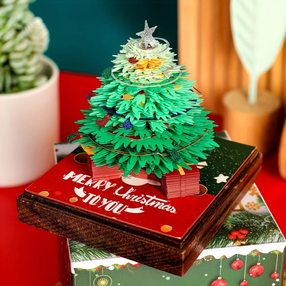 3D Paper Cut Christmas Figurines Creative Tree Calendar English Memo Desk Decor, Festive Office Desktop Decoration Crafts Gift
3D Paper Cut Christmas Figurines Creative Tree Calendar English Memo Desk Decor, Festive Office Desktop Decoration Crafts Gift