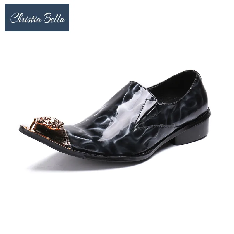 Christia Bella British Style Mens Metal Pointed Toe Dress Shoes Big Size Genuine Leather Stone Pattern Business Men Oxford Shoes
Christia Bella British Style Mens Metal Pointed Toe Dress Shoes Big Size Genuine Leather Stone Pattern Business Men Oxford Shoes