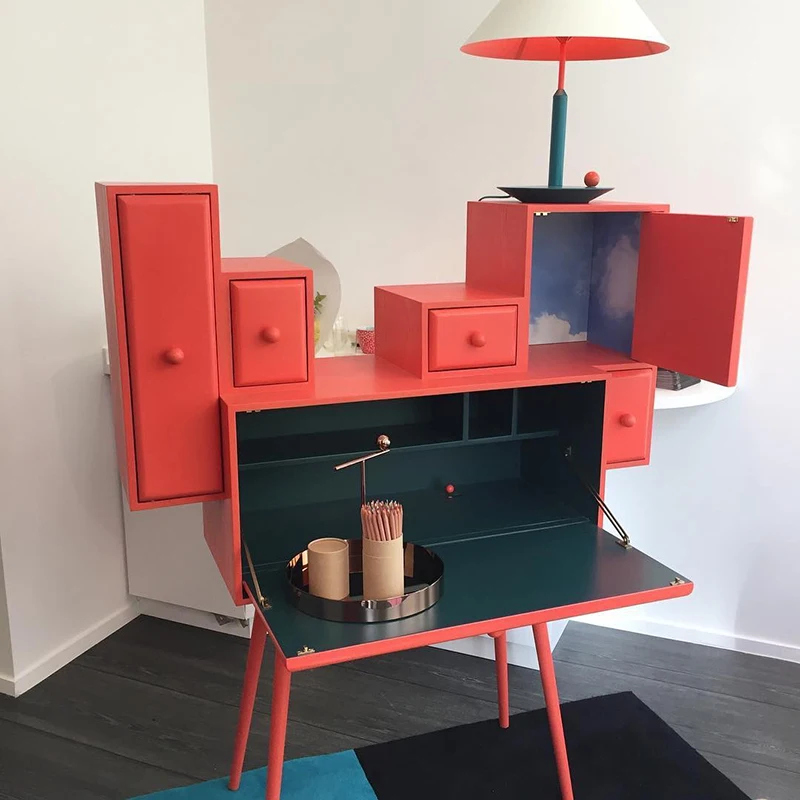 dresser table with colorful bookcase folding desk bookshelf, model room, side cabinet, secretary cabinet
dresser table with colorful bookcase folding desk bookshelf, model room, side cabinet, secretary cabinet
