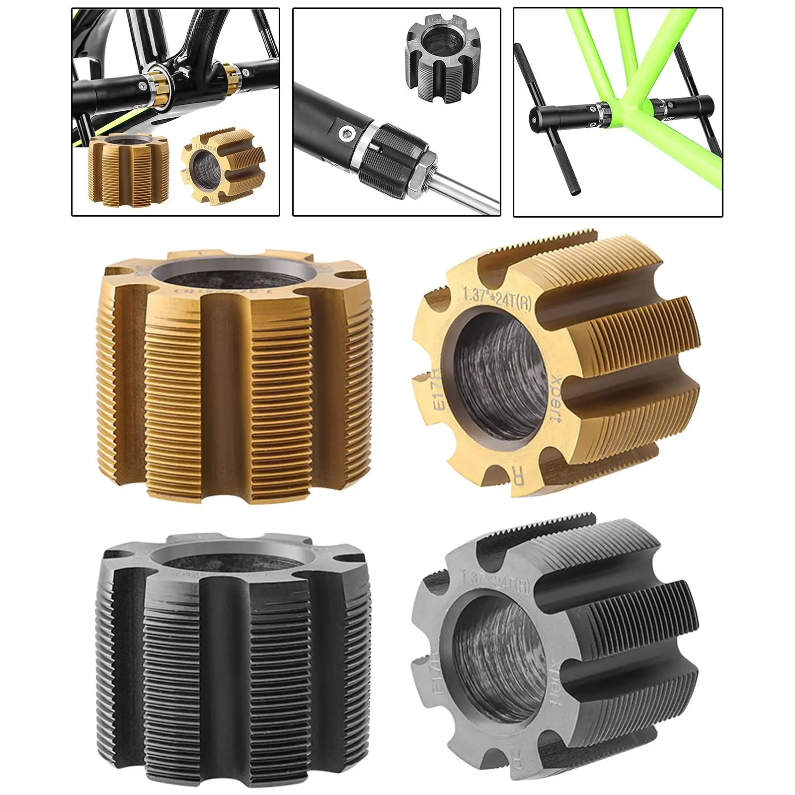 Bottom Bracket Thread Tapping Tool Set BC1.37x24T Cycling Bicycle
Bottom Bracket Thread Tapping Tool Set BC1.37x24T Cycling Bicycle