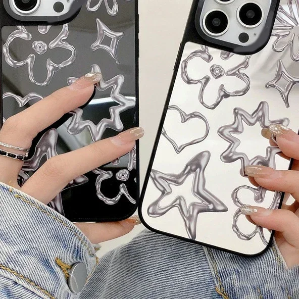 Graffiti Metal Heart-shaped Stars Mirror Surface Phone Case Cover for IPhone 14 13 12 11 15 16 Pro Max Case for IPhone 16 ProMax
Graffiti Metal Heart-shaped Stars Mirror Surface Phone Case Cover for IPhone 14 13 12 11 15 16 Pro Max Case for IPhone 16 ProMax