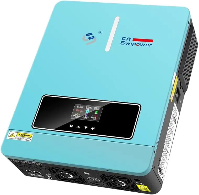 3600W Hybrid Solar Inverter,24VDC to 120VAC Power Converter with 120A MPPT Solar Charging Controller,Battery-Less Operation Pure
3600W Hybrid Solar Inverter,24VDC to 120VAC Power Converter with 120A MPPT Solar Charging Controller,Battery-Less Operation Pure