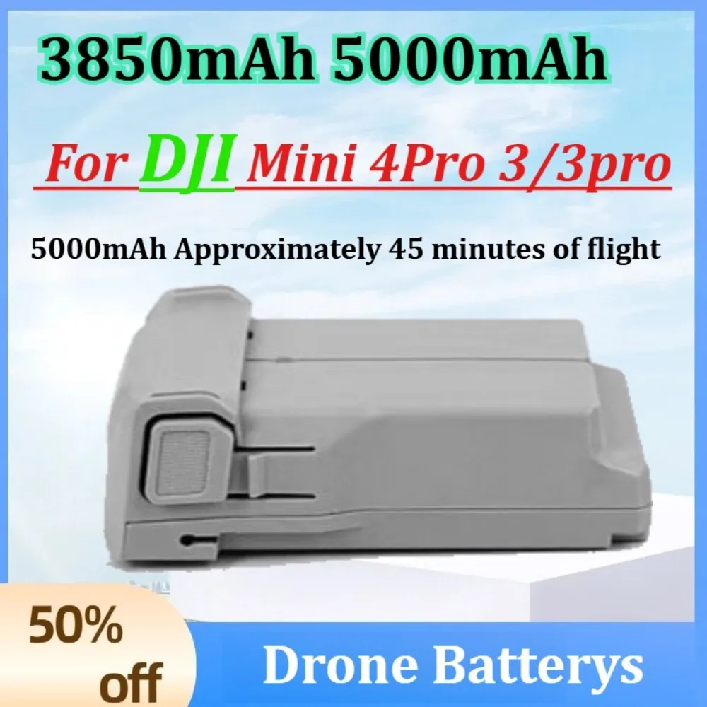 5000mah Battery for DJI Mini 4Pro 3/3pro Intelligent Flight Battery 3850MAh Drone Batterys 5000mah 45 Minutes of Flight
5000mah Battery for DJI Mini 4Pro 3/3pro Intelligent Flight Battery 3850MAh Drone Batterys 5000mah 45 Minutes of Flight