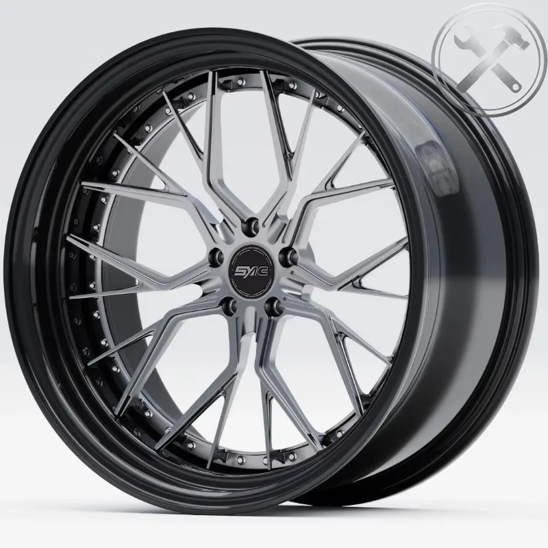 16-24 Inch Two-piece Custom Deep Recessed Forged Aluminum Alloy Passenger Car Wheel Hub Auto Refit Rims
16-24 Inch Two-piece Custom Deep Recessed Forged Aluminum Alloy Passenger Car Wheel Hub Auto Refit Rims