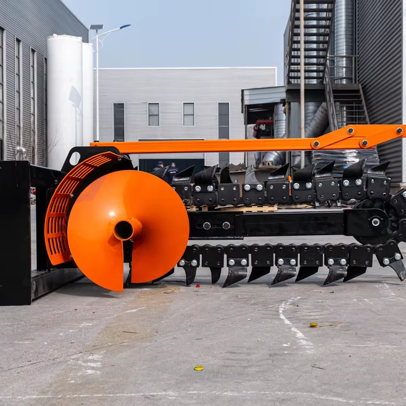 Chain Trencher Parts Front Loader Attachments for Agricultural Skid Steer Wheel Loader Type with 1-Year Engine Warranty
Chain Trencher Parts Front Loader Attachments for Agricultural Skid Steer Wheel Loader Type with 1-Year Engine Warranty