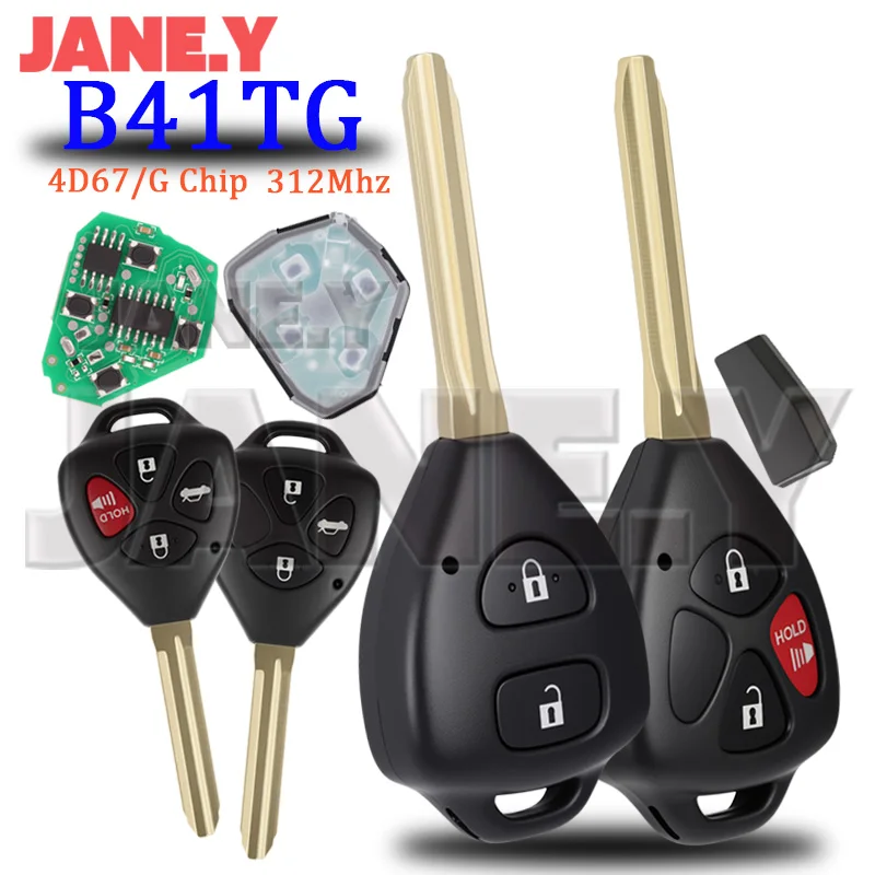 B41TG Автомобильный дистанционный ключ для Toyota Yaris Hilux Vitz Scion TC XD MOZB41TG 4D 67 G Чип 312 МГц 2/3/4 кнопки 2584A-B41TG Автомобильный брелок 
B41TG Автомобильный дистанционный ключ для Toyota Yaris Hilux Vitz Scion TC XD MOZB41TG 4D 67 G Чип 312 МГц 2/3/4 кнопки 2584A-B41TG Автомобильный брелок