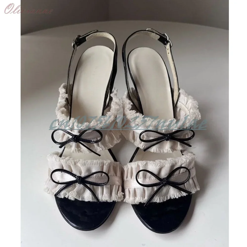 Slingback Mutilcolor Butterfly Knot Decor Slingback Sandals Stiletto High Heel Sexy Hot Girls Women Shoes 2025 New Para Mujere
Slingback Mutilcolor Butterfly Knot Decor Slingback Sandals Stiletto High Heel Sexy Hot Girls Women Shoes 2025 New Para Mujere