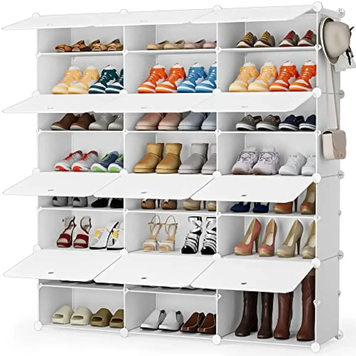 Shoe Storage Cabinet, Pairs Shoe Rack Tier Shoe Organizer Space Saving Storage
Shoe Storage Cabinet, Pairs Shoe Rack Tier Shoe Organizer Space Saving Storage