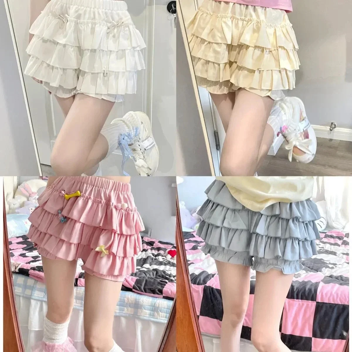 Japan Kawaii Cute Girl's Mini Skirt Y2K Sweet Lady's Short Tiered Skirt Elastic Waist Pumpkin Shorts Matching Casual Puff Shorts
Japan Kawaii Cute Girl's Mini Skirt Y2K Sweet Lady's Short Tiered Skirt Elastic Waist Pumpkin Shorts Matching Casual Puff Shorts