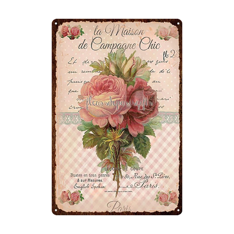 Flowers Metal Tin Sign Retro Plates Rose Peony Lavender Art Plaque Vintage Poster Garden Room Home Wall Decor Gift
Flowers Metal Tin Sign Retro Plates Rose Peony Lavender Art Plaque Vintage Poster Garden Room Home Wall Decor Gift