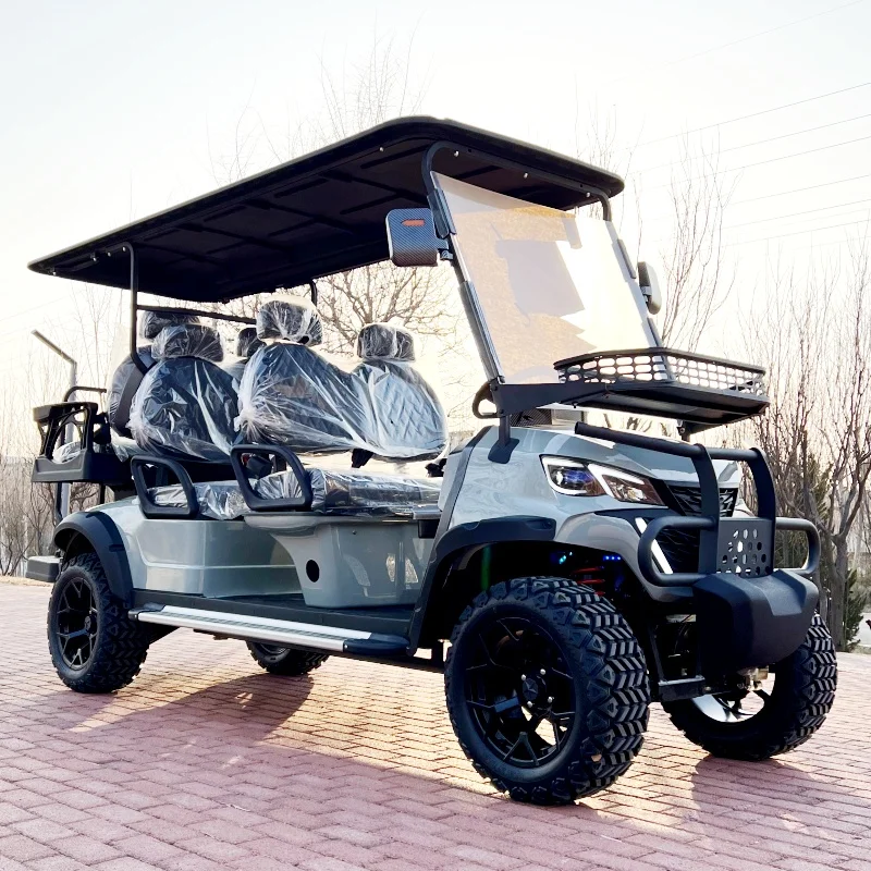4+2 6 Seat Sightseeing Bus Club Cart Electric Golf Buggy Hunting Car with Carbon Fiber Steering Wheel
4+2 6 Seat Sightseeing Bus Club Cart Electric Golf Buggy Hunting Car with Carbon Fiber Steering Wheel