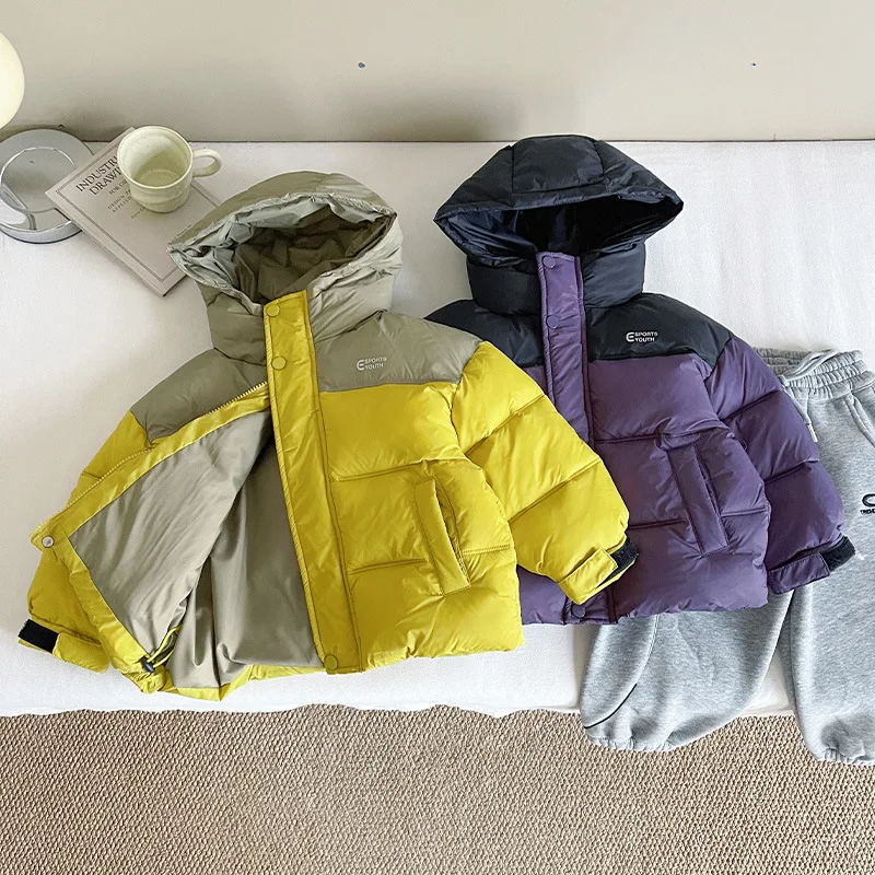 Детская одежда, зимние пальто, новое цветное хлопковое пальто с капюшоном в корейском стиле, теплая и удобная верхняя одежда, зимняя одежда
Детская одежда, зимние пальто, новое цветное хлопковое пальто с капюшоном в корейском стиле, теплая и удобная верхняя одежда, зимняя одежда