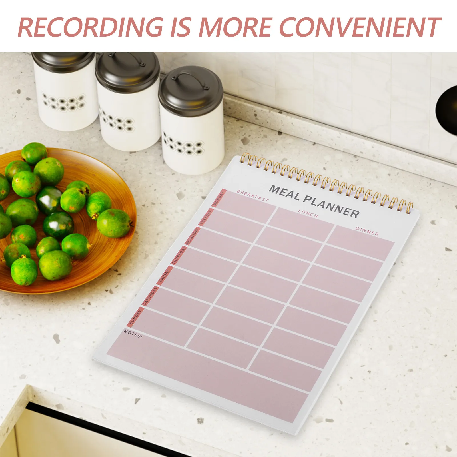 Meal Planning Notebook Spiral Bound Daily Weekly Planner for Kitchen Office Travel Meal Prep Grocery List Fitness Tracker
Meal Planning Notebook Spiral Bound Daily Weekly Planner for Kitchen Office Travel Meal Prep Grocery List Fitness Tracker