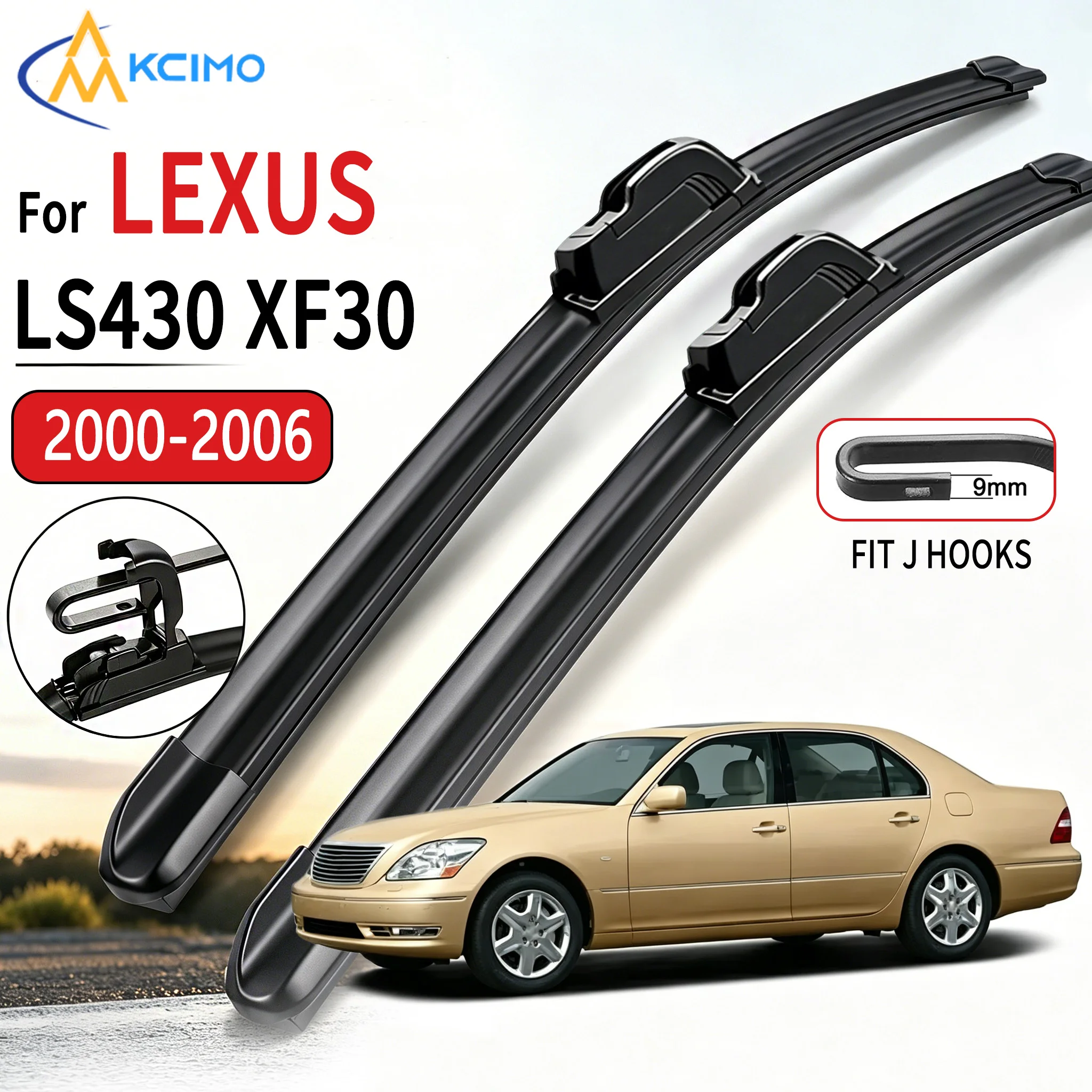 Vehicle Specific J Hook U Connector Car Wiper Soft Rubber Boneless Wipers Wiping Blades 24"+16" For Lexus LS430 XF30 2000-2006
Vehicle Specific J Hook U Connector Car Wiper Soft Rubber Boneless Wipers Wiping Blades 24"+16" For Lexus LS430 XF30 2000-2006