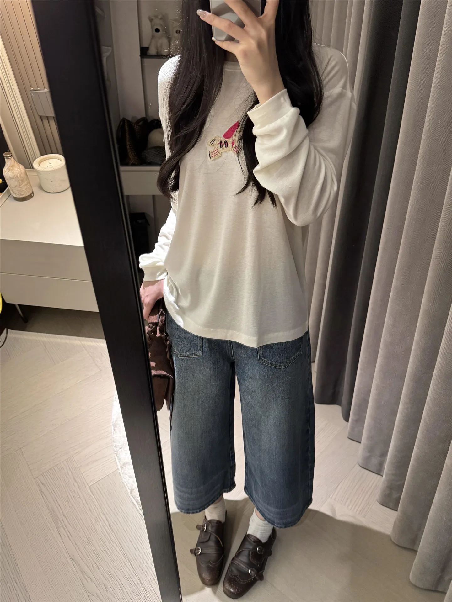 Retro American High Waist Loose Fit Slimming Washed Denim Straight Leg Jeans Women's Summer Fashionable Cotton Casual Pants
Retro American High Waist Loose Fit Slimming Washed Denim Straight Leg Jeans Women's Summer Fashionable Cotton Casual Pants