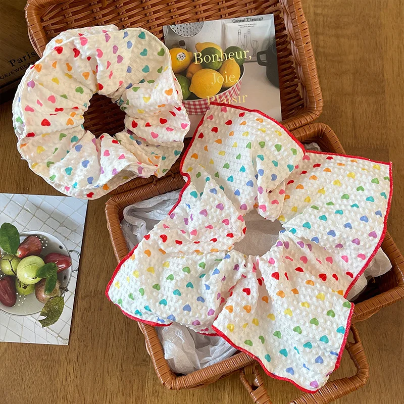 1pc Sweet Rainbow Love Double layered Square Towel, Large Intestine Hair Hoop, Tie Balls, Hair Rope, Hair Accessories
1pc Sweet Rainbow Love Double layered Square Towel, Large Intestine Hair Hoop, Tie Balls, Hair Rope, Hair Accessories