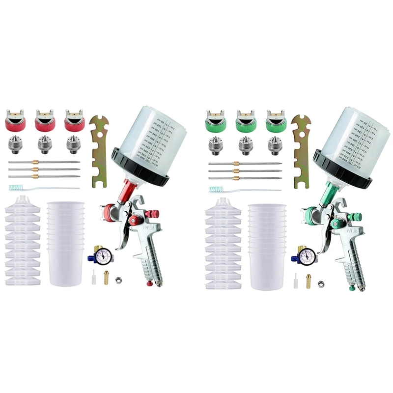 Paint Sprayer With Paint Mixing Cup, Paint-Gun Kit Contain 1.4 1.7 2.0 Mm Nozzles 10 Disposable 600ML Cups New
Paint Sprayer With Paint Mixing Cup, Paint-Gun Kit Contain 1.4 1.7 2.0 Mm Nozzles 10 Disposable 600ML Cups New