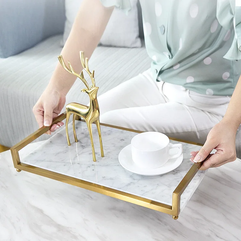 Marble modern home coffee table light luxury simple living room model room ornaments storage tray creative Nordic ins
Marble modern home coffee table light luxury simple living room model room ornaments storage tray creative Nordic ins