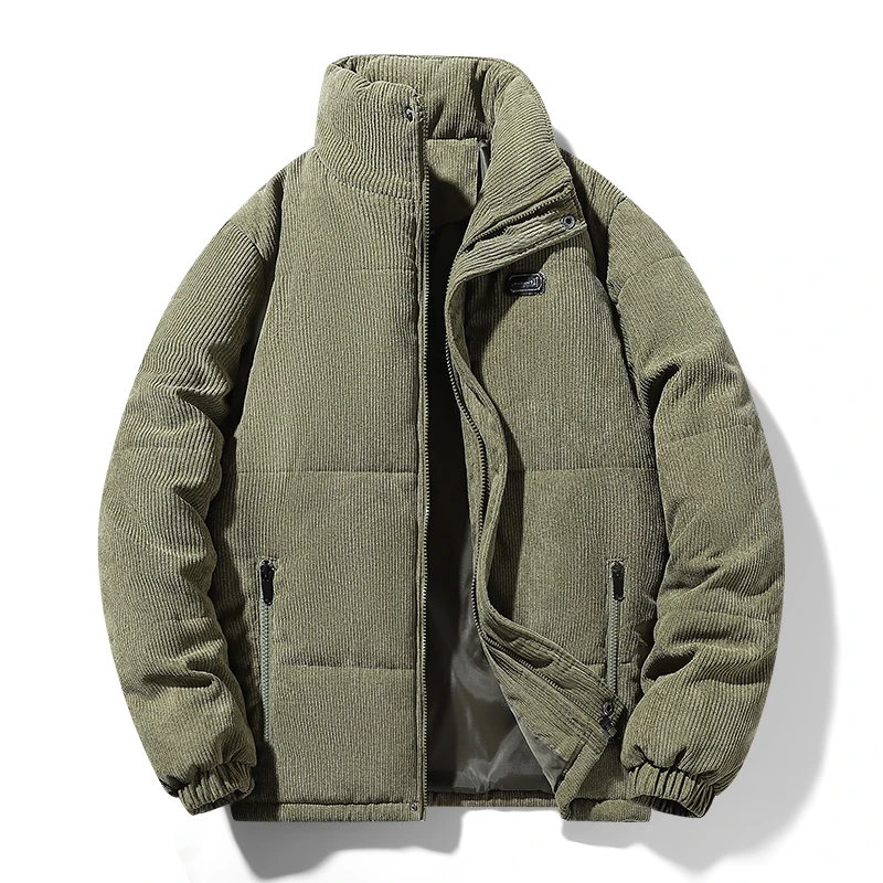 Winter Parkas Windproof Men's Corduroy Thick Fashion Parka Male Stand Collar Overcoat Casual Warm Outwear Brand Outfits Parkas
Winter Parkas Windproof Men's Corduroy Thick Fashion Parka Male Stand Collar Overcoat Casual Warm Outwear Brand Outfits Parkas