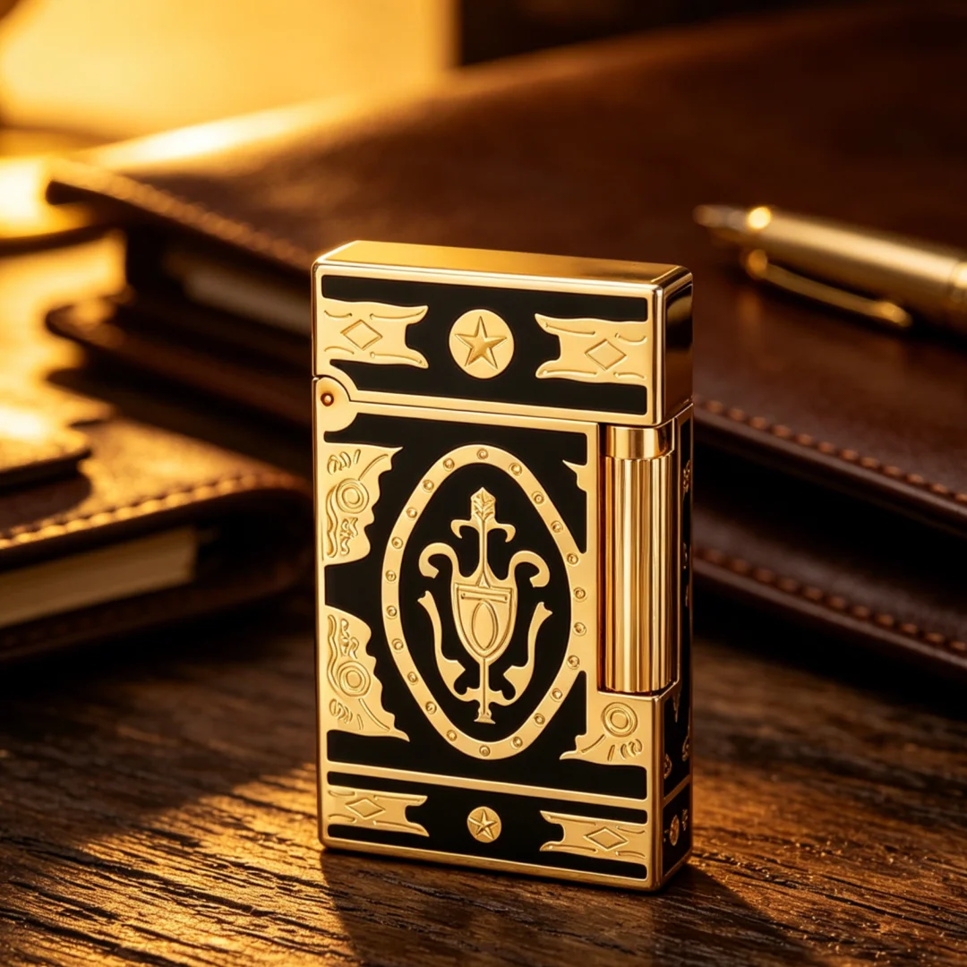 New Retro Gas Lighters Gold Cup Bright Sound Soft Flame Luxury Smoking Gadget for Father's Day Gift
New Retro Gas Lighters Gold Cup Bright Sound Soft Flame Luxury Smoking Gadget for Father's Day Gift