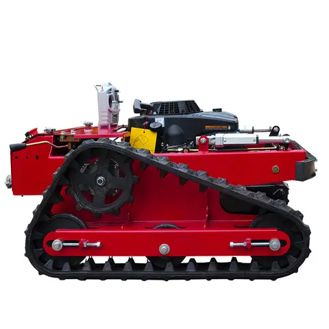 Customized Agriculture Rubber Tracks Remote Control Robot Lawn Mower CE EPA Diesel Engine All Terrain Grass Cutting Machine
