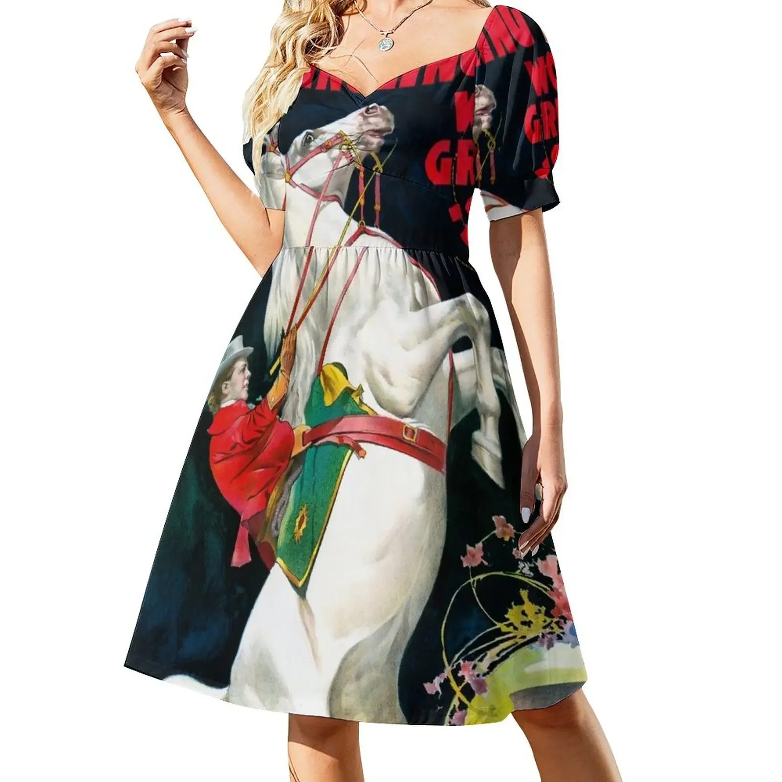 USA Circus Vintage Advertising Poster Restored Sleeveless Dress long dress women summer summer dress korean women
USA Circus Vintage Advertising Poster Restored Sleeveless Dress long dress women summer summer dress korean women