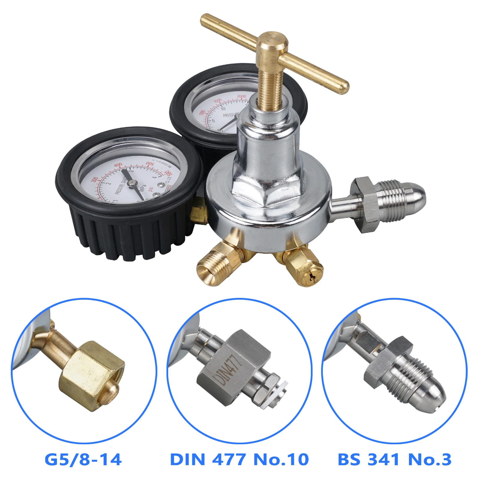 G5/8-14 UK BS 341 DIN 477 UTV Shock Nitrogen Filling Tool Regulator for Yamaha Raptor 700 YZF Polaris RZR CanAm X3 Honda Suzuki
G5/8-14 UK BS 341 DIN 477 UTV Shock Nitrogen Filling Tool Regulator for Yamaha Raptor 700 YZF Polaris RZR CanAm X3 Honda Suzuki
