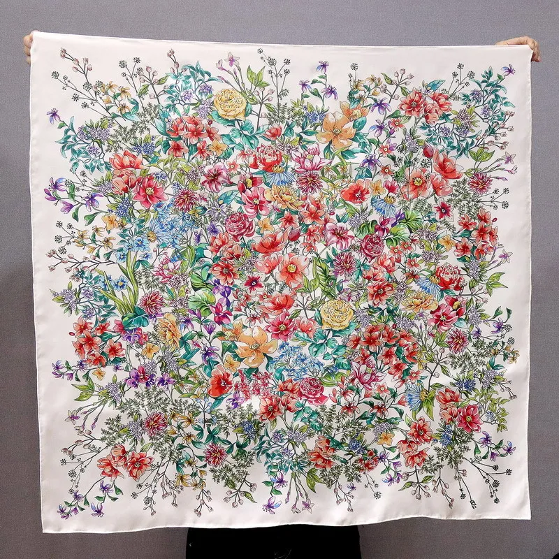 Flower Print Silk Scarf 90cm Square Scarfs Hand Rolled Edges Shawls Neck Belt Scarves Bandanas Accessories Lady Christmas Gift
Flower Print Silk Scarf 90cm Square Scarfs Hand Rolled Edges Shawls Neck Belt Scarves Bandanas Accessories Lady Christmas Gift